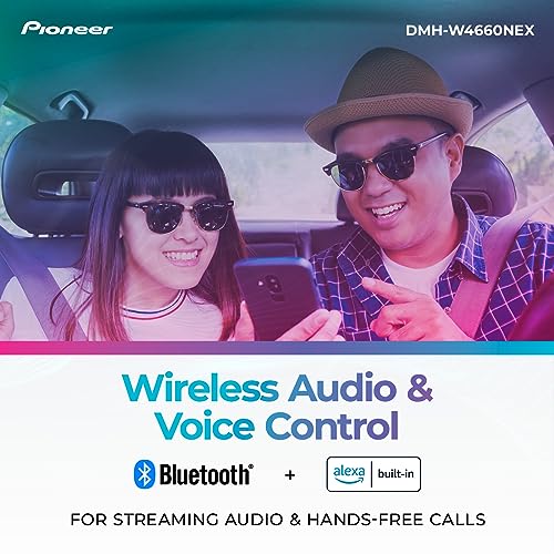 PIONEER CAR DMHW4660NEX Multimedia Digital Media Receiver With Wireless Apple CarPlay and Android Auto, 6.8-inch Capacitive Touchscreen, Double-DIN, Built-In Bluetooth, WiFi and Amazon Alexa PIONEER CAR DMHW4660NEX Multimedia Digital Media Receiver With Wireless Apple CarPlay and Android Auto, 6.8-inch Capacitive Touchscreen, Double-DIN, Built-In Bluetooth, WiFi and Amazon Alexa